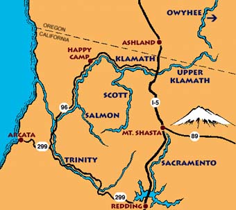Major Rivers In California Map - United States Map